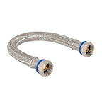 Eastman 24 Inch Water Heater Connector, 3/4 x 3/4 Inch FIP, Braided Stainless Steel Water Heater Connectors, 48252 (Pack of 2) - size: 24 Inch (Pack of 2)