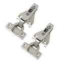 Probrico 10 Pairs（20 Pack） Kitchen Cabinet Hinges for Face Frame Cabinet, Concealed Cabinet Hinges Brushed Satin Nickel with Mounting Screws - size: 10 Pairs
