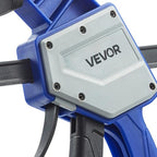 VEVOR Bar Clamps for Woodworking, 2-Pack 24 inch One-Handed Clamp/Spreader, Quick-Grip F-Clamp with 340 lbs Load Limit, Premium Plastic and Carbon Steel, for Woodworking Metal working, Blue + Black - size: 32.87 x 9.49 x 1.38 inch, style: Quick Grip