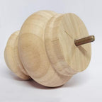 4 Inch Wooden Bun Feet Sofa Replacement Parts Round Furniture Legs Unfinished Sofa Couch Chair Ottoman Replacement Legs Solid Wood Cabinet Legs Set of 4 (4 inch Unfinished) - size: 4 inch Unfinished