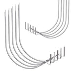 FURHUA 20pcs Super Hook Picture Hangers and Office Pack, Drywall Hooks for Hanging Pictures, Wall Hooks, Picture Hangers, Picture Hanging Kit，Hang Art, Clock, Shelves, Mirrors - style: Silver