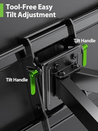 Full Motion TV Wall Mount for 55/65/75/85/86/90 inch TVs, Heavy Duty Sliding Bracket with Tool-Free Tilt up to 150 lbs, Wall Mount with Dual Articulating Arms, VESA 600x400mm, 12-24" Studs-USX MOUNT - size: 42-97inch