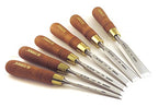 Narex Czech Steel Premium 6 pc set w/ 6 mm (1/4), 10 mm (3/8), 12 mm (1/2), 16 mm (5/8), 20 mm (13/16), 26 mm (1-1/16) Woodworking Chisels w/Hornbeam Handles in Wooden Presentation Box 853200