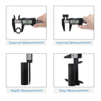 Digital Caliper, Adoric Calipers 0-6 Inch, Inch/mm Conversion, Large LCD - color: Black, size: 6"