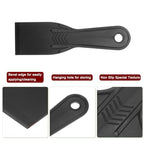 HARFINGTON 10pcs Putty Scraper 2" Width 6mm Thin Width 6mm Thin Flexible Plastic Putty Knives for Taping Drywall Spreading Painting Wall Scratching - color: Black, size: 2"
