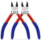 5" Small Wire Cutter Diagonal Cutting Plier Flush Cutter - 2 Pack - color: 5"- 2 Pack