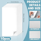 10 Pcs Bathtub Hole Patch Siding Wall Repair Kit, White - color: White