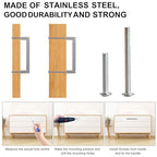 Cabinet Pulls Brushed Nickel Cabinet Handles Square Drawer Pulls, 10 Pack 8-4/5 Inch Stainless Steel Kitchen Door Cupboard Cabinet Handles, Cabinet Hardware Drawer Handles, 224mm Hole Centers - color: Brushed Nickel, size: Two Hole - 8-4/5 inch Hole Cente