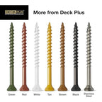 Deck Plus Deck Screws, #10 x 2-1/2in, 2000 Pack, Green - color: Green, size: #10 x 2-1/2", style: 2000 pcs