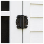 Nuk3y Screen Door Spring Hinge Set, 2-3/4"", Set Includes 2 Self-Closing Hinges & 1 Adjustable Self-Closing Hinge. (Black) - color: Black