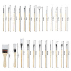 Paint Brushes Set of 24 Pieces with Canvas Brush Case
