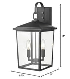 Open Box - Millennium Lighting 2972-PBK - Wall Sconces Outdoor Lighting