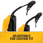 DEWALT DPG660 Yellow with Black Earcups Dielectric Expandable NRR 25 Cap Mount Earmuff