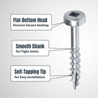 POWERTEC 72495 Twin Pocket Hole Jig Kit for Woodworking - Pocket Hole Screw Jig w/Drill Bit, Driver Bit, Hex Key, Stop Collar & 200 PK Pocket Hole Screws, Pan-Head, #2 Square Drive, 1" Coarse Thread - style: TwinPocket Hole Jig Kit w/ 1" Screws (200PK)