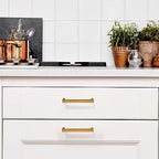 10 Pack 3.75 Inch Antique Brass Cabinet Pulls, Kitchen Hardware - color: Antique Brass, size: 3.75"/96MM Hole Center, style: 10 Pack