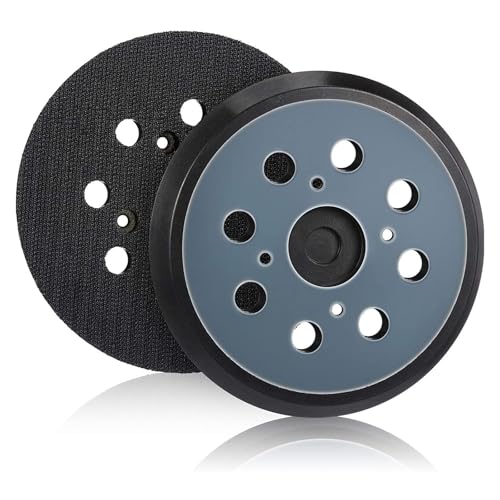 2-Pack 5 Inch Orbital Sander Replacement Pads, 8-Hole Hook & Loop Design with 4 Screw Holes, Compatible with Random Orbital Sanders(LPOS-01)
