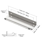 Ravinte Silver Finger Edge Pulls Drawer Edge Pulls 120mm/4.72 inch 6 Pack - size: 3-3/4" Hole Center,4.72" Overall Length
