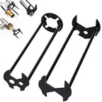 Multifunctional Sink Wrench Faucet Tool 2Pcs - 2026 New 7 in 1 Basin Wrench Faucet Wrench with Four-jaw Hex, Installation Removal Faucet Tool for Tight Spaces Under Sink Bathrooms, Toilets, Kitchens