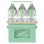 Univivi Fabric Foldable Storage Bins with Lids, 4 Pack, Green - color: Green