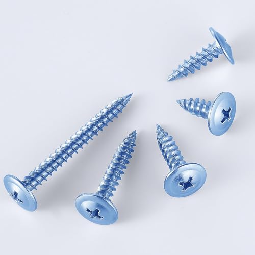 Wensilon（500 pcs）#6×5/8" Phillips Truss Head Wood Screws Galvanizing Quick Metal Self Tapping. - color: Silver, size: #6×5/8"