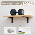 (16 INCH x 9.5 INCH) Shelf Bracket ,L Shelf Brackets,max Load 300lbs, Premium Alloy Metal Heavy Duty Shelf Bracket, high Strength Mounting Hardware Included, countertop Support, Pack of 4. - size: 16 INCH x 9.5 INCH (L Beam)
