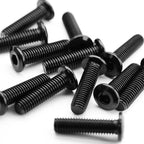 M6 x 30mm Flat Head Hex Socket Cap Screws Furniture Bolts, Stainless Steel 18-8 (304), Black Oxide, Countersunk Connector Screw, Full Thread, 20 PCS (with Hex Spanner) - size: M6 x 30mm
