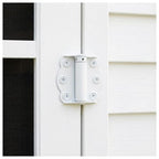 Nuk3y Screen Door Spring Hinge Set, 2-3/4"", Set Includes 2 Self-Closing Hinges & 1 Adjustable Self-Closing Hinge. (White) - color: White