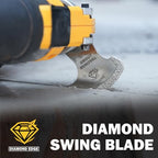 TOLESA Diamond Oscillating Saw Blades Mixed Set for Grout Removal, 5-Pack - size: 5 PCS