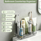 Electric Toothbrush Holder Wall & Counter, No-Drill, 5-Slot