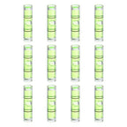 HARFINGTON 12pcs Mini Cylindrical Bubble Spirit Level Vials 6x24mm - size: 6x24mm