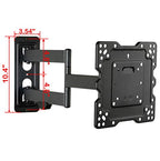 VideoSecu ML531BE2 TV Wall Mount kit with Free Magnetic Stud Finder and HDMI Cable for Most 26-55 TV and New LED UHD TV up to 60 inch 400x400 Full Motion with 20 inch Articulating Arm WT8 (Pack of 2) - size: 25"-55" (Pack of 2)