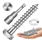 (10Sets) 3/8" x 2" Hex Head Lag Bolts, Heavy Duty Lag Screws with Washers, 304 Stainless Steel Bolts 18-8, Lag Screws Wood Screws, Partial Thread Bright Finish, 3/8 Bolt by Mywish - size: 3/8 x 2" (10 set)