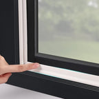 MOPMS Draft Stopper Sweep, Door Weatherproofing Stripping, Window Seal Strip Self-adhisive Soundproof Cuttable Weather Length 19.7 Ft (3 Pcs x 6.56 Ft), White - color: White, size: 19.7 ft (3 pcs)