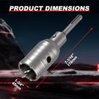 Professional 1-3/4" (45mm) Concrete Hole Saw 110mm SDS Plus & Dust Bag - size: 1-3/4" (45mm)