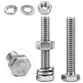 25 Sets 1/4-20x1-1/4 Bolt and Nut Set, Flat & Lock Washers Included,100PCS - size: 1/4-20x1-1/4" 25sets