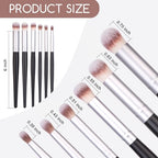 Drybrush Set - Premium Art Paintbrush Set for Miniatures,6 Different Sizes - style: 6P Black