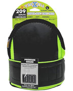 TROXELL USA Super-Soft Large Fluorescent Green Knee Pads - Comfortable, Adjustable, Washable Kneepads