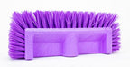 SPARTA Multi-Level Tile Scrub Brush 12" Wide Brush Head, Heavy-Duty Tile Cleaning Brush with End Bristles for Commercial Tiles, Tubs and Floor, Plastic, 12 Inches, Purple - color: Purple