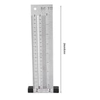 YWBL-WH T-Type Marking Ruler, 8 Inch Stainless Steel - size: 8 inches