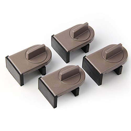 4 Pack Adjustable Sliding Window Locks Window Wedge Window Stop for Home Office and Car by HRLORKC