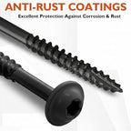Frienda 2 Pound White Cabinet Screws Bulk #9x1-3/4'' Approx. 241 Pcs - color: Black, size: #9x1-3/4 Inch