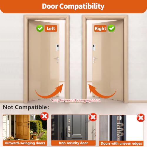 No-Drill Doorbell Mount with Rain Cover, Anti-Theft Door Bracket - style: 2026 battery doorbell 2nd White