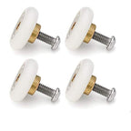 4 Sets Shower Door Rollers Runners Wheels Replacement Part Bathroom Glass Shower Sliding Door - 19mm x 5mm