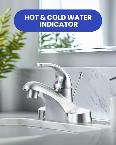 Hot and Cold Water Faucet Indicator 2 Size 10 PCS