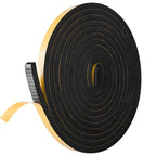 Self Adhesive Foam Tape Weatherstrip 1/2in x 3/8in x 16.5Ft High Density Foam Insulation Strips Foam Seal Weather Stripping with Strong Adhesive for Door and Window Sound Isolation Soundproofing - size: 1/2in x 3/8in x 16.5Ft