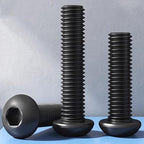 20 PCS M6*16 Cup Head Nuts and Bolts, Hex Head Bolt, Furniture Spare Parts, Crib Bolts Replacement Kit, Fully Threaded, Black Oxide Furniture Screws Connector for Chair Furniture Cots Beds - size: M6*16