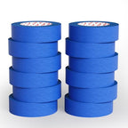 SWRT Blue Painters Tape 1 Inch x 55 Yards, 12 Rolls, Clean Removal