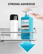 Nieifi Shower Caddy Adhesive, Shower Shelves, Shampoo Holder for Bathroom - color: A-Silver, size: 2 Pack