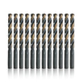 Drill America KFD5/64P12 5/64" High Speed Steel Black & Gold KFD Split Point Drill Bit (Pack of 12), KFD Series - size: 5/64"