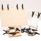24 Pack 3.5 inch Plastic Spring Clamps, Backdrop Clips - size: 3.5in-24P